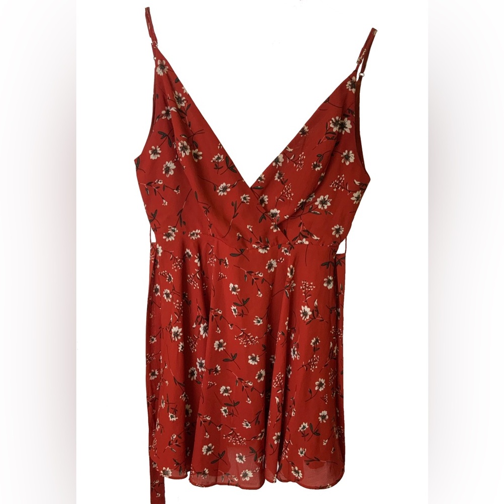 Red Floral Dress